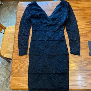 White House black market, fitted lace dress.